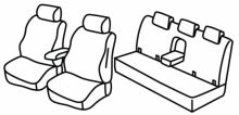 presvlake za sjedala za Ford Ranger, 2016> - XLT - 4 vrata