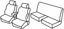 presvlake za sjedala za Ford Ranger, 2021> - Club Cab - 4 vrata