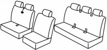 presvlake za sjedala za Ford Transit, 2000>2006