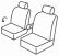 presvlake za sjedala odgovaraju za Ford Connect, 2002>2013 - Transit-1