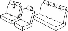 presvlake za sjedala za Ford Transit, 2006>