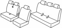 presvlake za sjedala za Ford Transit, 2006>2013 - 4 door