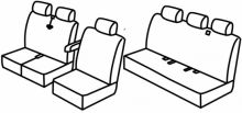 seat covers for Ford Custom, 2012>2016, 2016> - Tourneo - 4 door