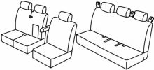 presvlake za sjedala za Ford Custom, 2012>2023 - Tourneo - 4 vrata