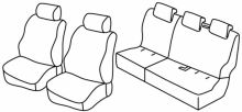 presvlake za sjedala za Ford Connect, 2014>2018 - Tourneo