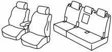 presvlake za sjedala za Ford Connect, 2018>2022 - Tourneo Facelift