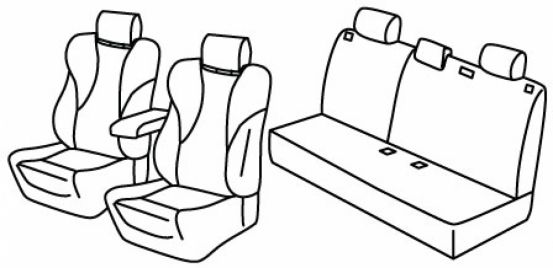 presvlake za sjedala odgovaraju za Geely Coolray, 2021> - 5 vrata