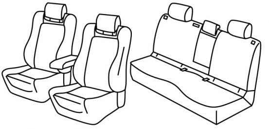 presvlake za sjedala odgovaraju za Geely Starray, 2025> - 5 vrata