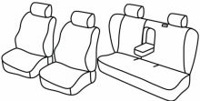 presvlake za sjedala za Honda Accord, 1998>2002