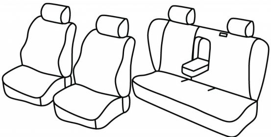 presvlake za sjedala odgovaraju za Honda Accord, 1998>2002