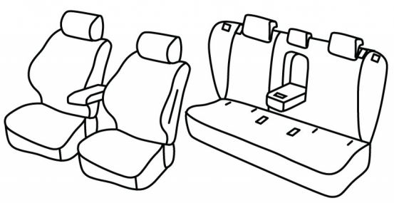 presvlake za sjedala odgovaraju za Honda Accord, 2011>2015 - Tourer - 5 vrata