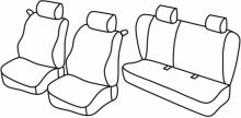 presvlake za sjedala za Honda Civic, 1992>1995 - 3 vrata