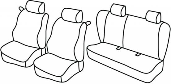 presvlake za sjedala odgovaraju za Honda Civic, 1992>1995 - 3 vrata