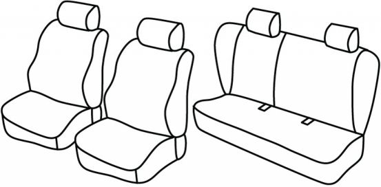 presvlake za sjedala odgovaraju za Honda Civic, 1992>1995 - 5 vrata