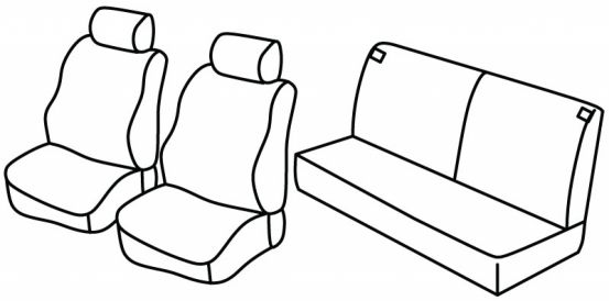 presvlake za sjedala odgovaraju za Honda Civic, 1992>1995