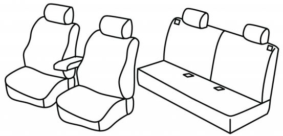 presvlake za sjedala odgovaraju za Honda Civic, 1995>2001 - 3 vrata