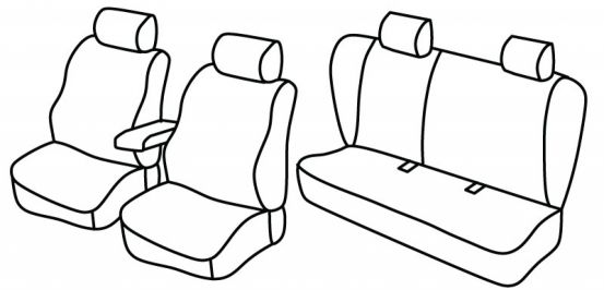 presvlake za sjedala odgovaraju za Honda Civic, 2001>2005