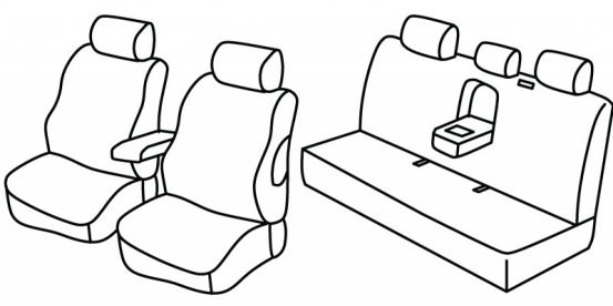presvlake za sjedala odgovaraju za Honda Civic, 2006>2011 - Hybrid - 4 vrata