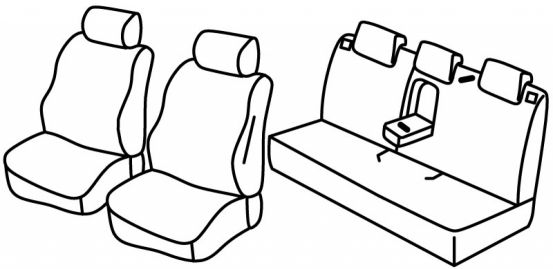 presvlake za sjedala odgovaraju za Honda Civic, 2016>2022 - 4 vrata