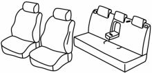 presvlake za sjedala za Honda Civic, 2016> - 4 vrata