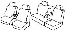 seat covers for Honda CR-V, 2001>2006 - 5 door