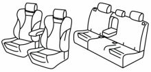 presvlake za sjedala za Honda CR-V, 2018> - 5 vrata