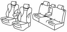 seat covers for Honda CR-V, 2018>2023 - 5 door