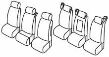 seat covers for Honda FR-V, 2004>2009 - 5 door