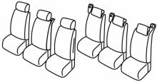 seat covers for Honda FR-V, 2004>2009