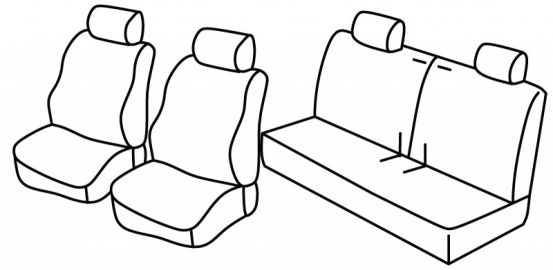 presvlake za sjedala odgovaraju za Honda HR-V 1, 1999>2006 - 5 vrata