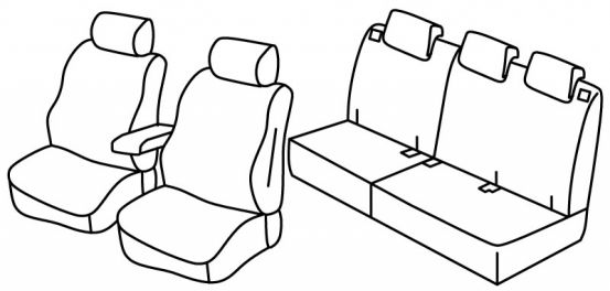 presvlake za sjedala odgovaraju za Honda HR-V, 2015>2021 - Elegance - 5 vrata