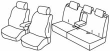 presvlake za sjedala za Honda HR-V, 2015> - Elegance - 5 vrata