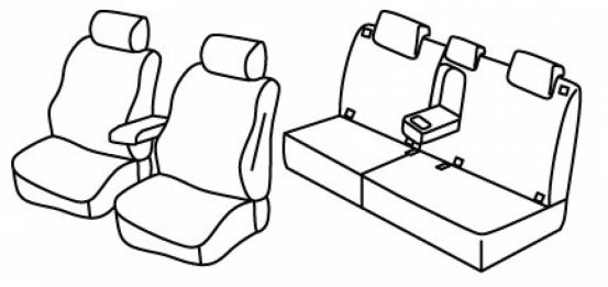 presvlake za sjedala odgovaraju za Honda HR-V, 2021> - e:HEV - 5 vrata