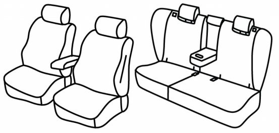 presvlake za sjedala odgovaraju za Honda ZR-V, 2023> - e:HEV - 5 vrata