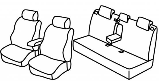 presvlake za sjedala odgovaraju za Hyundai Accent 3, 2005>2010 - 5 vrata