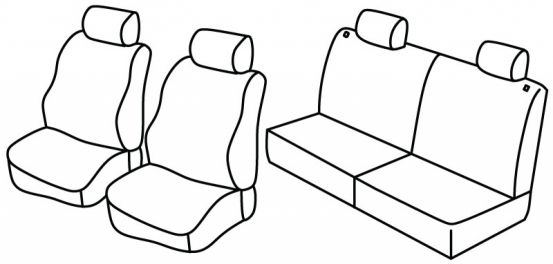 presvlake za sjedala odgovaraju za Hyundai Atos 3, 2004>2008 - 5 vrata
