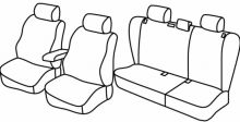 presvlake za sjedala za Hyundai Elantra, 2000>2006 - 5 vrata