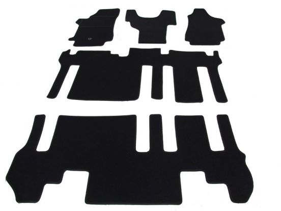 tekstilni tepih za unutrašnjost odgovara za Hyundai H1, putnički, 3 reda, 2007>2020, 2.red 1+1