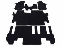 interior textile mats for Hyundai H1, passenger, 3 rows, 2007>2020, 2nd row 1+2