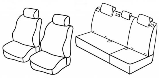 presvlake za sjedala odgovaraju za Hyundai i10, 2007>2013 - Sohc, Kiss