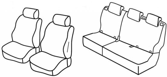 presvlake za sjedala odgovaraju za Hyundai i10, 2014>2019