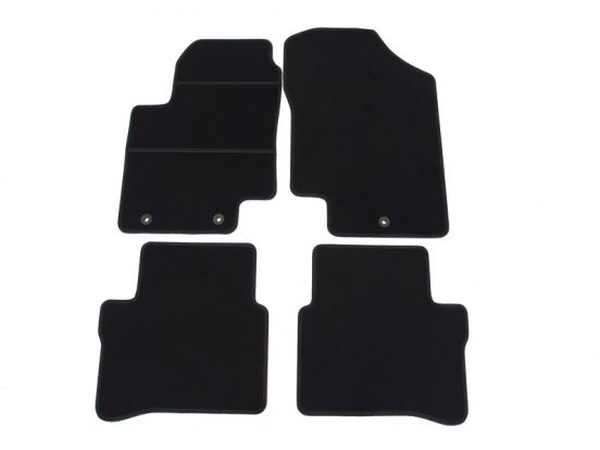 tekstilni tepih za unutrašnjost odgovara za Hyundai i20, 2008>2012 (vozač - 2 fiksatora)