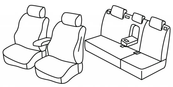presvlake za sjedala odgovaraju za Hyundai i30, 2012>2016 - 5 vrata