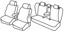 presvlake za sjedala za Hyundai i40, 2011> - Sedan - 4 vrata