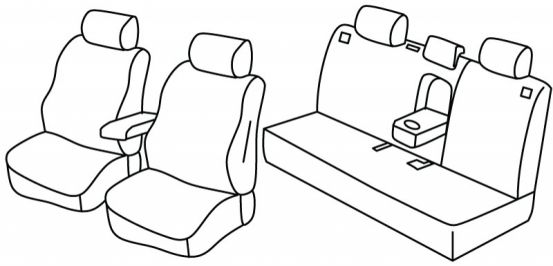 seat covers compatible for Hyundai Ioniq, 2016>2022 - EV Premium - 5 door