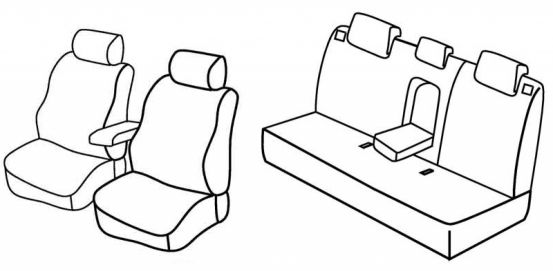 seat covers compatible for Hyundai ix35, 2009>2013 - 5 door