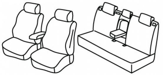 presvlake za sjedala odgovaraju za Hyundai Kona, 2023> - Style - 5 vrata
