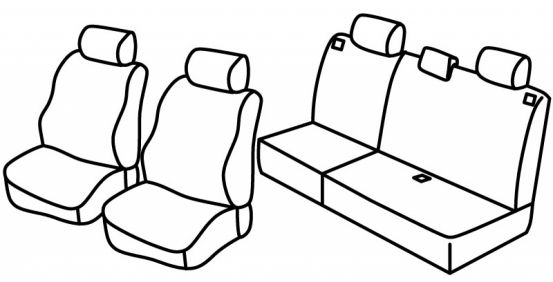presvlake za sjedala odgovaraju za Hyundai Matrix, 2001>2010