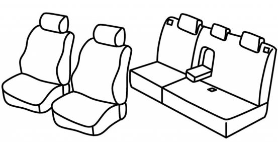 presvlake za sjedala odgovaraju za Hyundai Matrix, 2001>2010