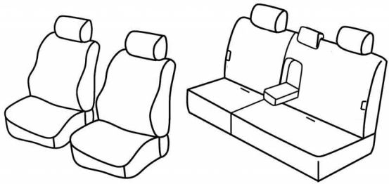 presvlake za sjedala odgovaraju za Hyundai Santa Fe, 2000>2006